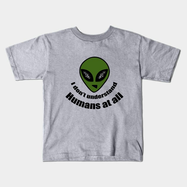 Aliens Kids T-Shirt by Arwa